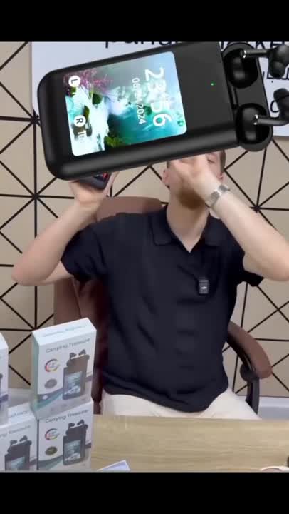 سماعات ذكية مع بور بانك شاشة AMOLED تصميم عصري - دمشق