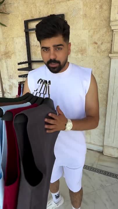 طقم شورت قطن تركي جديد مقاسات M-XXL بسعر 14$