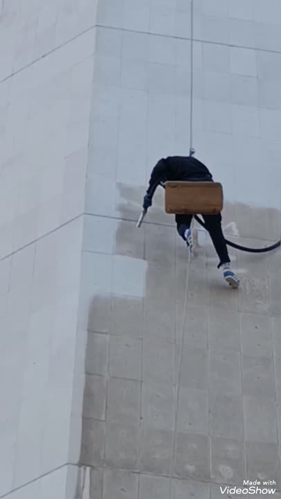 تنظيف واجهات حجر عزل الحجر تكحيل الحجر 