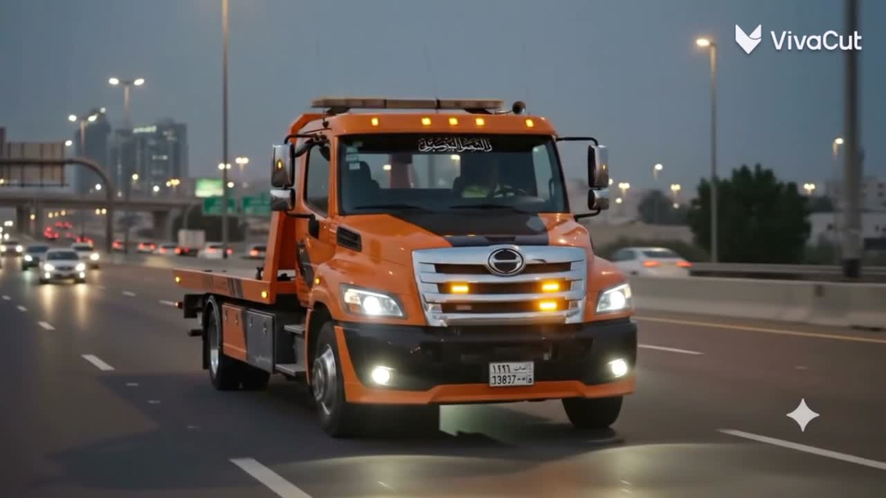 سطحة رافعة لنقل السيارات والبضائع 
