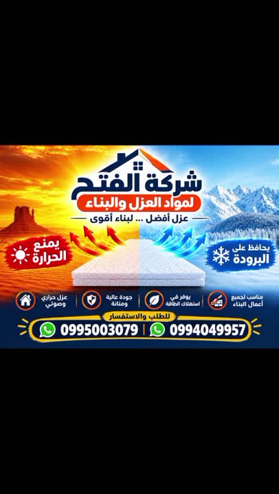 شركة الفتح لمواد العزل والبناء بجودة وأسعار تنافسية